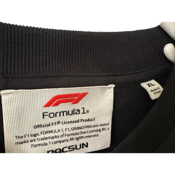 NEW Formula 1 Racing x PacSun Mens Size XL Miami Crew Neck Sweatshirt In Black - Picture 5 of 8